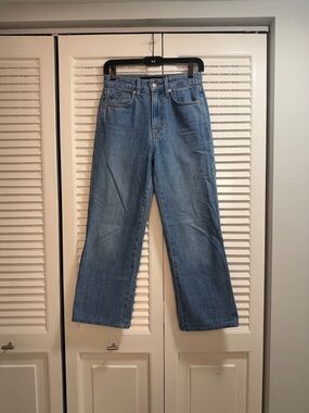 Veronica Beard Light Blue Straight-Leg Jeans